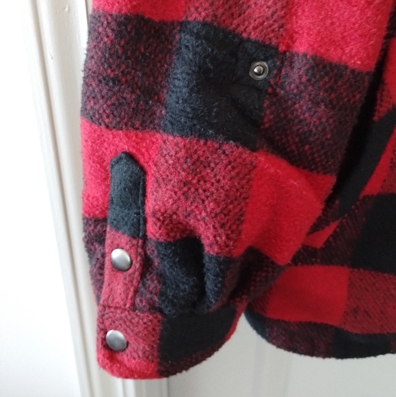 Coffeeshop Plaid Shacket Size XL NWOT - Picture 4 of 8